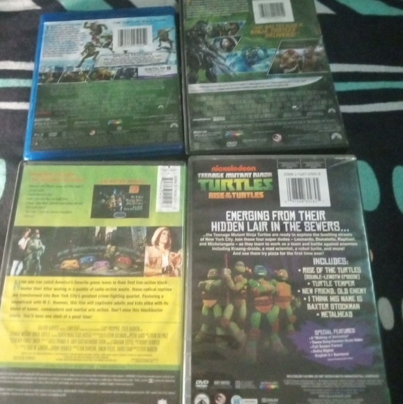 Lot of 4 TMNT DVDS  & 1  Bluray DVD box set movies and cartoons - Picture 4 of 6